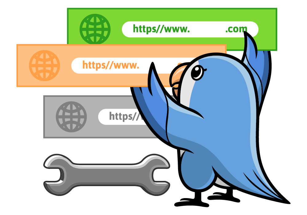 Screenshot of the app custom domains page